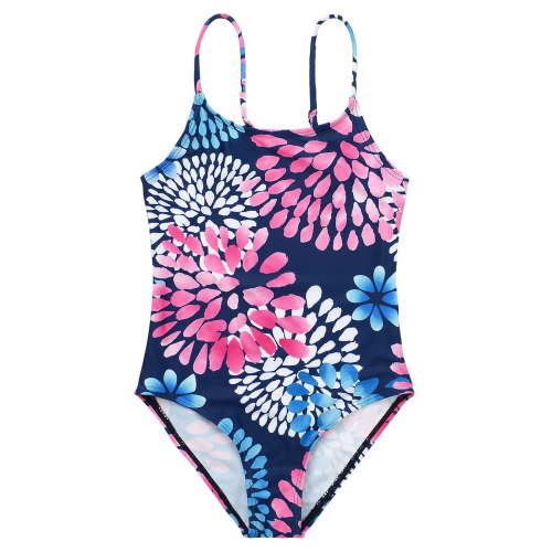 American Trends Lightweight Stretch UPF 50 One Piece Swimsuits (Girl's 4-5T)