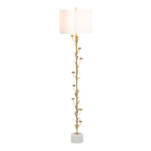 64in Metal Flower Scalloped Shade Floor Lamp | Furniture & Lighting | Marshalls