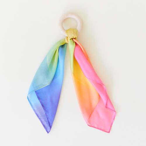 Rainbow Baby Teethers – Sarah's Silks