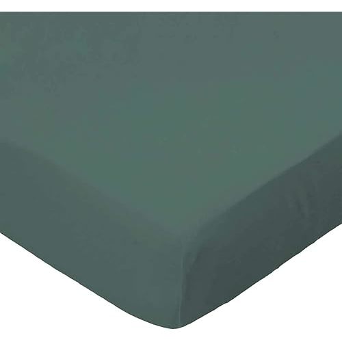 SheetWorld Baby Fitted Bassinet Sheet Fits Nuna Mixx 12 x 29 inches, 100% Cotton Woven Sheet, Unisex Boy Girl, Hunter Green Woven, Made in USA