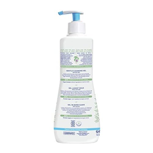 Mustela Baby Gentle Cleansing Gel - Baby Hair & Body Wash - with Natural Avocado fortified with Vitamin B5 - Biodegradable Formula & Tear-Free - 1 or 2-Pack - Various Sizes