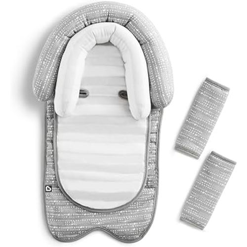 Munchkin XtraGuard Head Support & Strap Cover for Baby Car Seats with Silver-Ion Technology, Dots