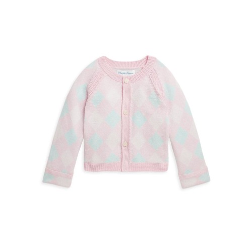 Shop Polo Ralph Lauren Baby Girl's Cotton Argyle Cardigan | Saks Fifth Avenue