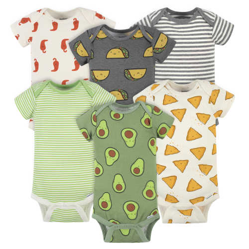 6-Pack Baby Tacos & Avocados Onesies® Bodysuits