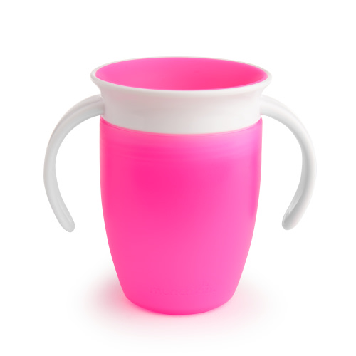 Munchkin® Miracle® 360° Spoutless Trainer Sippy Cup, 7 oz, Pink, Unisex