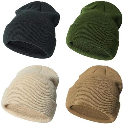 Urban Virgin Toddler Winter Hat Baby Beanie Kids Beanies Boys Hats Knit Winter Caps Soft Infant Girls 4 Packs