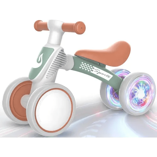 Colorful Lighting Baby Balance Bike Toys for 1 Year Old Boy Girl Gifts, 10-36 Month Toddler Balance Bike, No Pedal 4 Silence Wheels & Soft Seat First Bike, One Year Old Boy Girl Birthday Gifts.