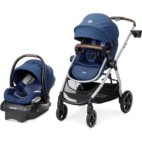 Maxi-Cosi Zelia™ Luxe 5-in-1 Modular - Baby Travel System Car Seat and Stroller, Infant Car Seat and Stroller Combo, Baby Car Seat and Stroller Combo in New Hope Navy