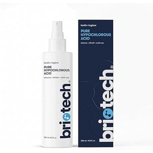 BRIOTECH Pure Hypochlorous Acid Spray and Cleanser, Original Premium HOCl Topical Solution, Multi-Purpose Cleaner, Family Approved & Pet Friendly, 8.5 fl oz