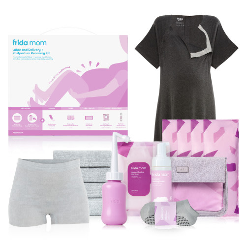 Frida Mom Postpartum Care Recovery Kit with Essentials, Instant Ice Maxi Pad, Underwear, 7-Count Set