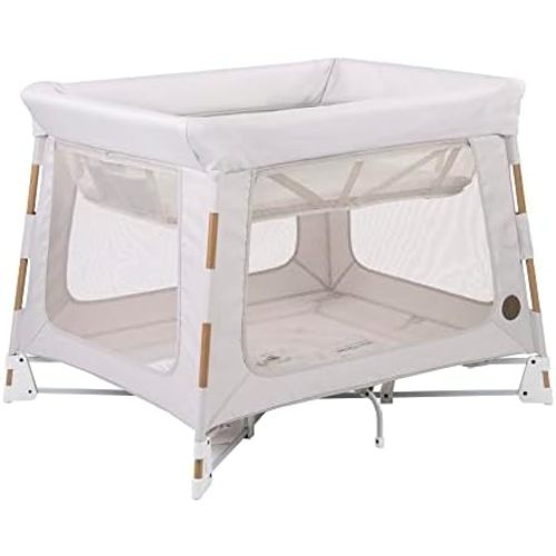 Maxi-Cosi Swift Playard, parc avec 3-en-1 (berceau nouveau-né, tout-petit, jeu), portable, ultra confort, pliage en 1 étape, sac de voyage inclus, Horizon Sand