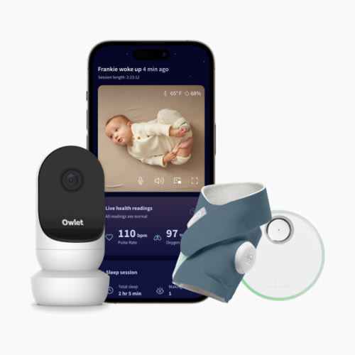 Owlet Dream Duo 2 Smart Baby Monitor - Bedtime Blue