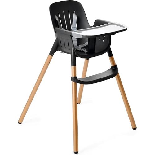 Peg Perego Poke High Chair - Modern and Easy to Clean - from 6 to 36 Months - Midnight Sky (Black & Gold)