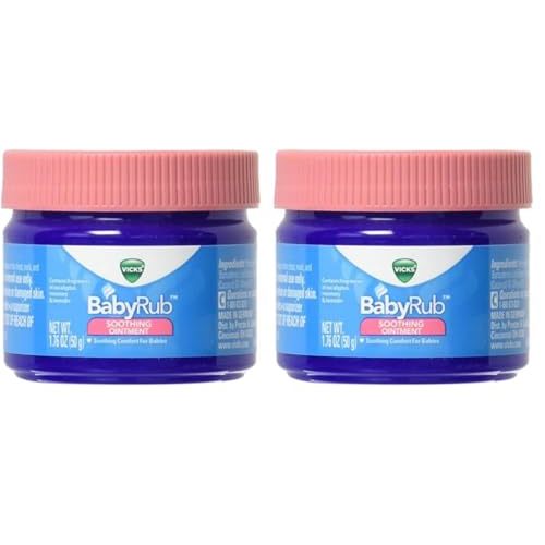 Vicks BabyRub Soothing Vapor Ointment - 1.76 oz (Pack of 2)