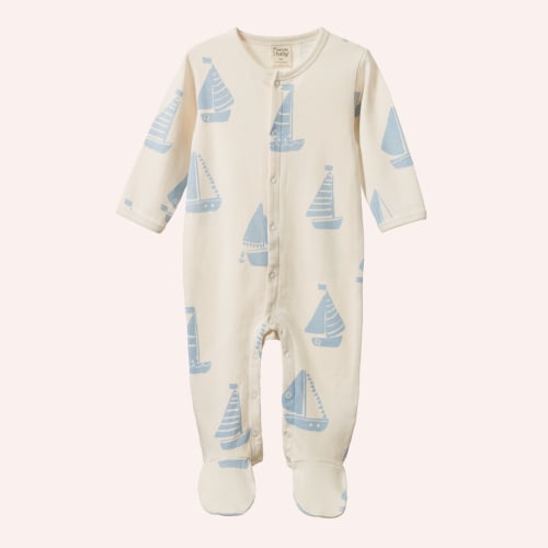 Stretch & Grow - Regatta Blue Print