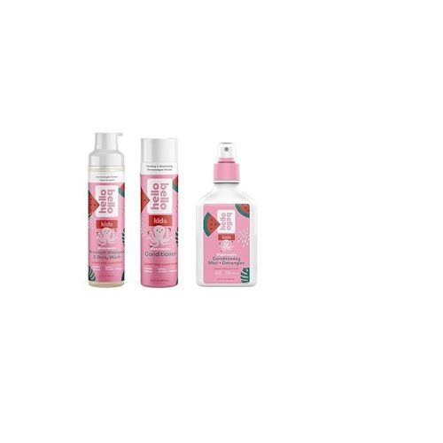 Hello Bello Kids Body Wash, Shampoo, Conditioning Mist, and Detangler, Hypoallergenic Non-Greasy Leave-in Conditioner