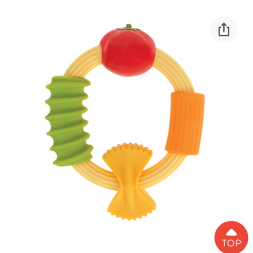Nuby Pasta Silicone Teething Ring