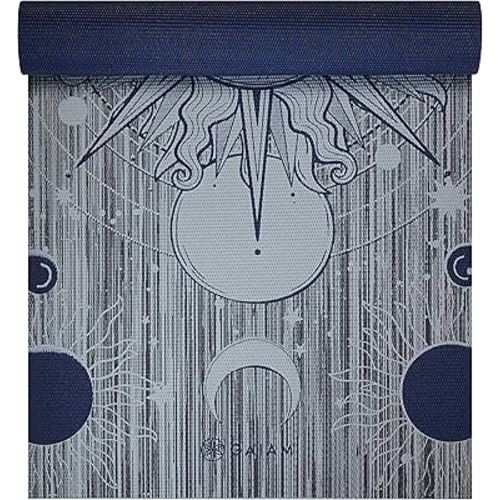 Gaiam Yoga Mat - Premium 6mm Print Reversible Extra Thick Non Slip Exercise & Fitness Mat for All Types of Yoga, Pilates & Floor Workouts (68" x 24" x 6mm Thick)