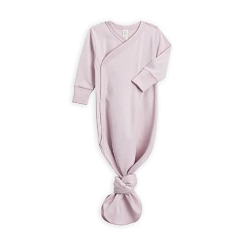 Colored Organics Baby Organic Cotton Knotted Gown - Infant Gown with Mitten Cuffs