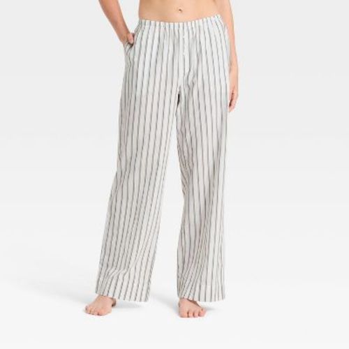 Women's Striped Cotton Blend Pajama Pants - Auden™