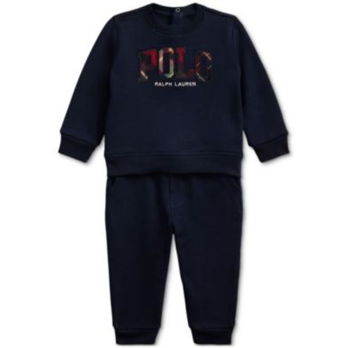 Baby Fleece Brushed Sweatshirt & Pants, 2 Piece Set