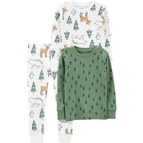 Simple Joys by Carter's Baby 3-Piece Snug-fit Cotton Holiday Pajama Set