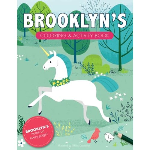 Brooklyn's Coloring & Activity Book: A Personalized Gift For Brooklyn - Her Name On Every Page (Personalized Coloring Pages)