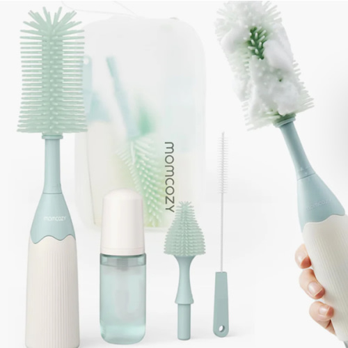 Momcozy Innovative Push-Press Design Bottle Brush Kit