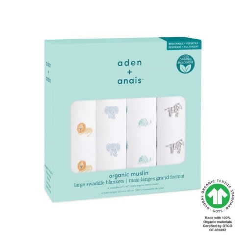 organic cotton swaddles 4 pack