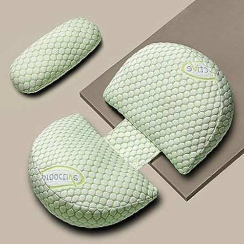 MomNest™ Pregnancy Pillows for Sleeping, Maternity Pillow for Pregnant Women, Adjustable Body Pillow for Pregnant Women, Pregnancy Wedge Pillows Support for Back, Legs, Belly, Hips