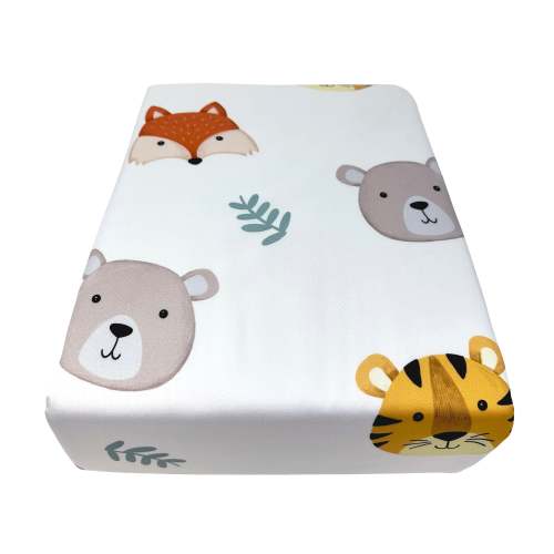 All-In- One Organic Crib Sheet & Mattress Protector for Baby Cribs - T | Wovenx