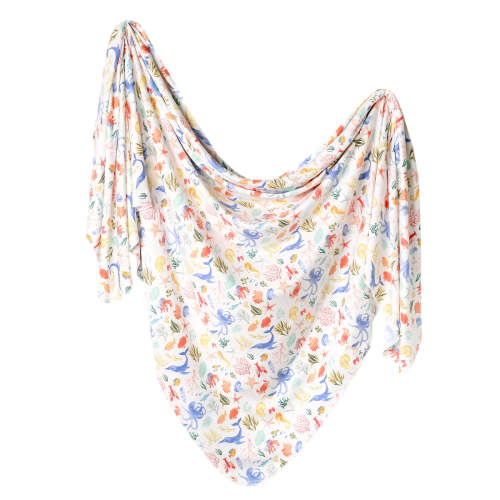 Knit Swaddle Blanket - Nautical
