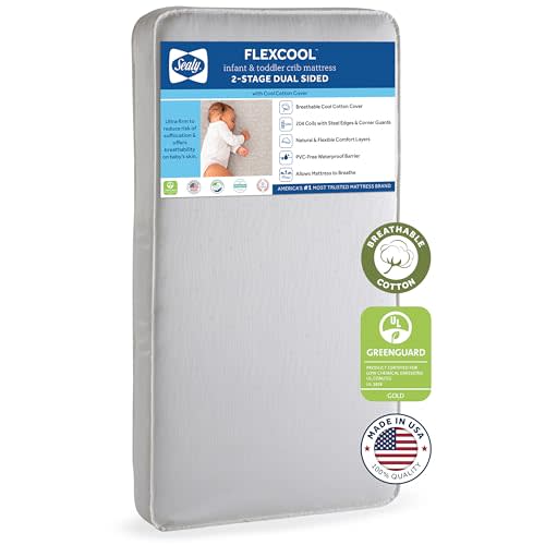 Sealy Baby Crib & Toddler Bed Mattress, 52"x28"