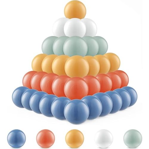 Clear Ball Pit Balls - Crush Proof Plastic Toy Balls for Boys and Girls