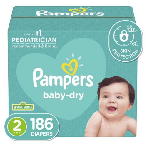 Pampers Baby Dry Diapers - (Select Size and Count)