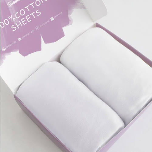 100% Cotton Bassinet Sheets Compatible with Ezebaby, INFANS and Evolur Stellar Bassinet and Bedside Sleeper, 2 Pack, Ultra Soft Bassinet Sheet for Baby, White