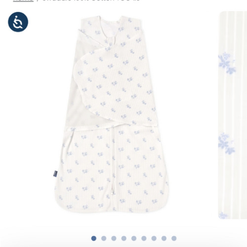 Vintage Floral Cotton Swaddle | HALO