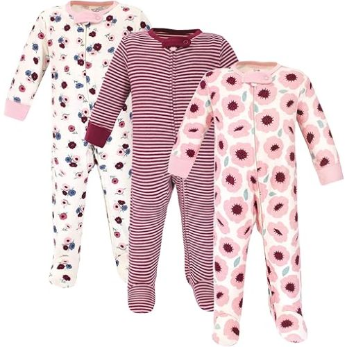 Touched by Nature Baby Girls' Organic Cotton Sleep and Play 6-9 M