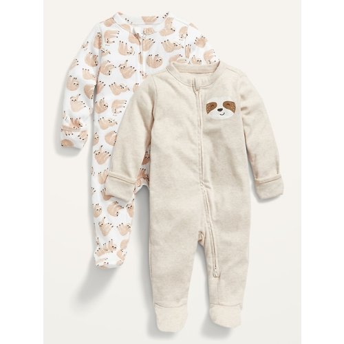 Sloth Print/Sloth Graphic Two-pack PJs