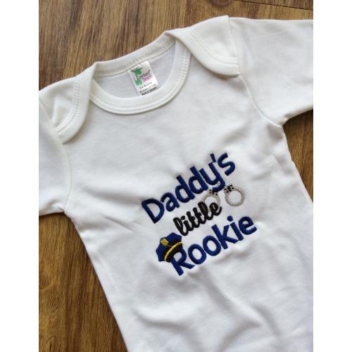 Police Baby Gift, Daddy Police officer baby clothes, police nursery, policeman baby, sheriff baby gift