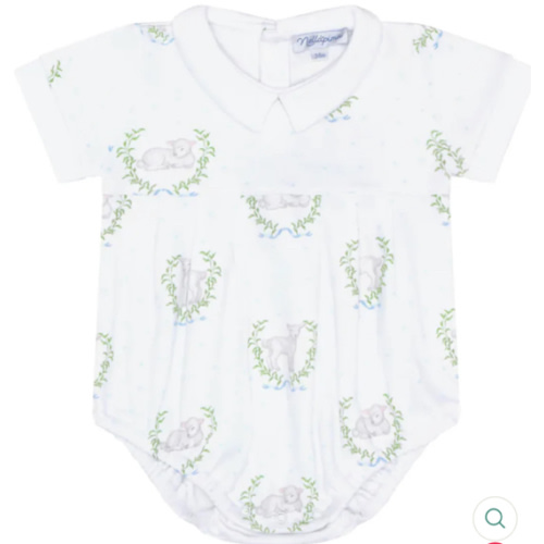 Blue Lamb Print Bubble – Children's Edit
