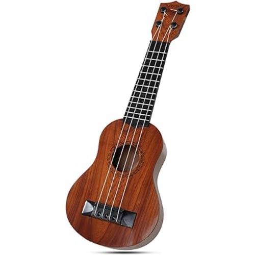 Raimy 17in Kids Ukulele Guitar - 4 Strings Mini Guitar Children Musical Instruments Educational Toys with Picks for Toddler Kids Boys Girls Beginner (Mahogany)