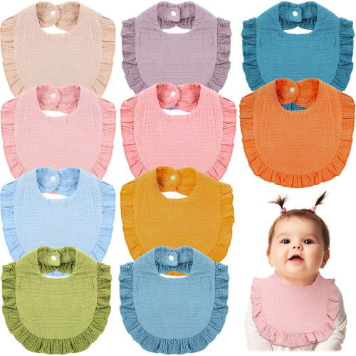 Dalrosia Baby Bandana Drool Bibs for Boys Girls Adjustable Baby Bibs for Teething and Drooling Multi-Use Scarf Bibs