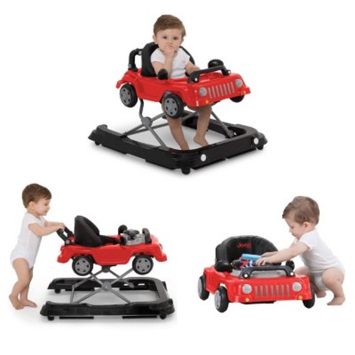 Jeep Classic Wrangler 3-in-1 Grow With Me Walker, Color: Red