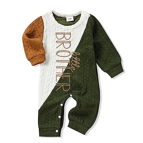 TITKKOP Newborn Baby Boy Romper Long Sleeve Outfits Jumpsuit Clothes Bodysuit One-Piece Romper