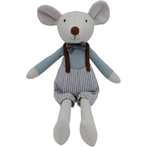 Prince Mouse Stuffed Animals,15.7" Tall Rat Plushies with Backpack Pants,Cute Stuffed Animal for Girls As Birthday, Easter