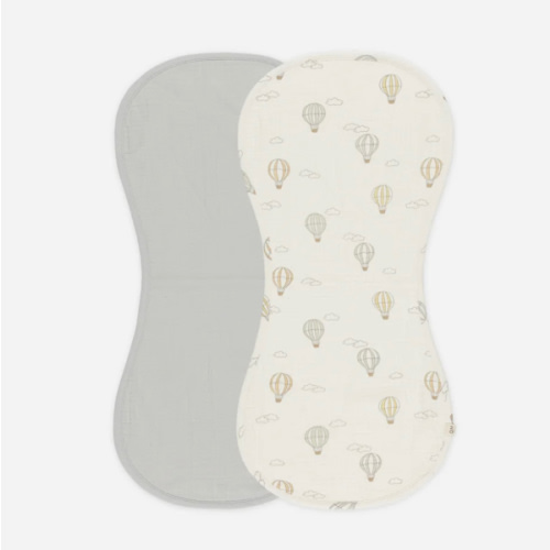 Burp Cloth, 2 Pack || Hot Air Balloons, Sky – Quincy Mae