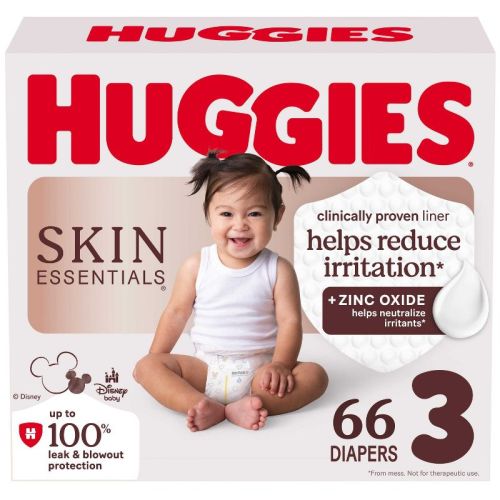 Huggies Skin Essentials Luxury Diapers - Size 3 - 66ct