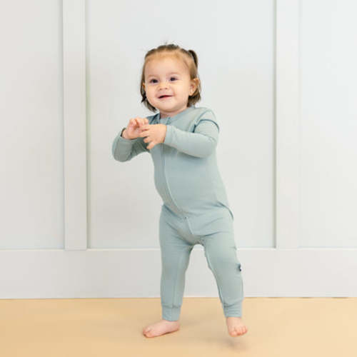 Zip Romper in Pistachio
