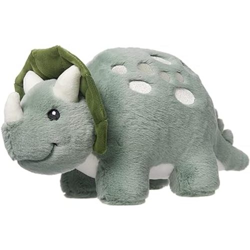 TCBunny Baby Dinosaur 12" Bedtime Stuffed Animal Plush Toy, Kid's Gifts for Boys, Girls, Birthday, Valentine, Christmas (Triceratops-Green)